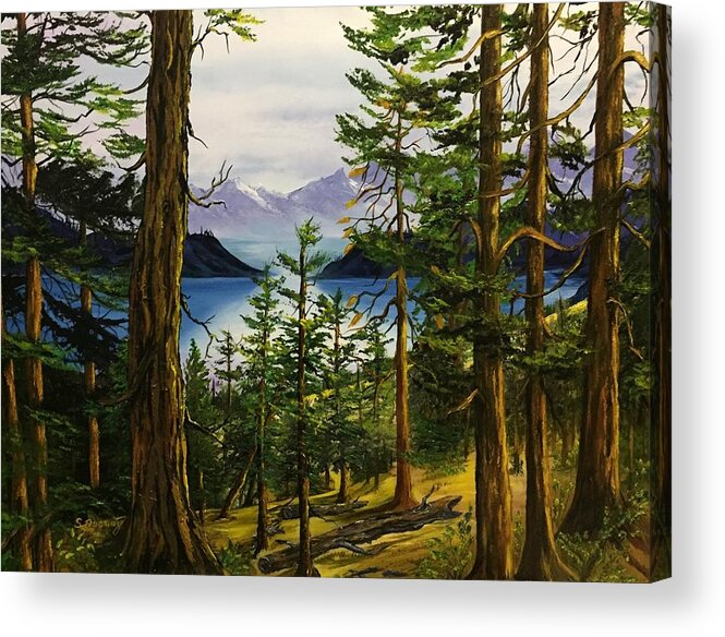 Narrows Acrylic Print featuring the painting The Narrows by Sharon Duguay