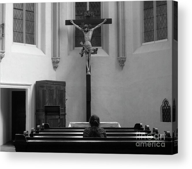 Praying Acrylic Print featuring the photograph The Prayer by Martina Rall