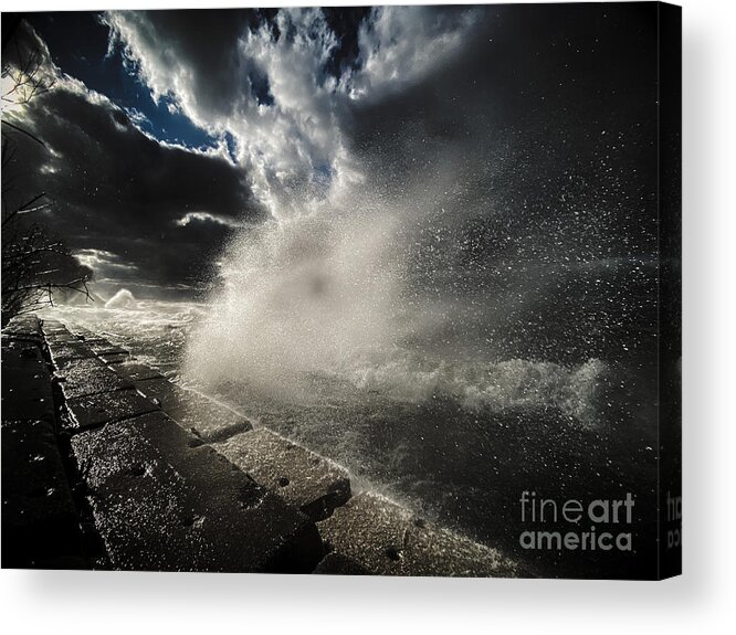 The Wave Acrylic Print featuring the photograph The Wave by Michael Krek