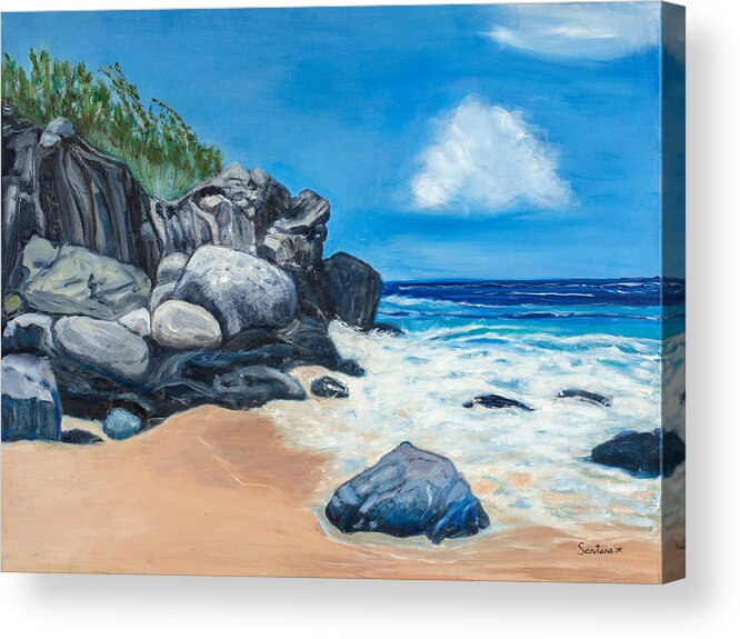 Maui Acrylic Print featuring the painting The Wisdom Keepers by Santana Star