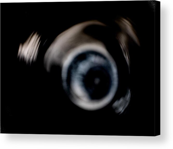 Abstract Acrylic Print featuring the digital art They Are Watching The Madness by James Barnes