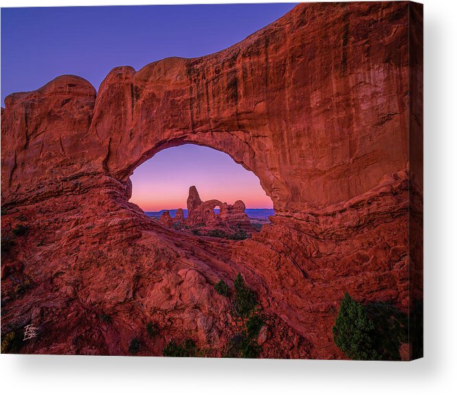 Acrilic Acrylic Print featuring the photograph Turret Arch by Edgars Erglis