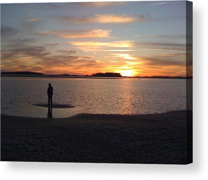 Beach Acrylic Print featuring the photograph Tybee Sunset by Lee Darnell