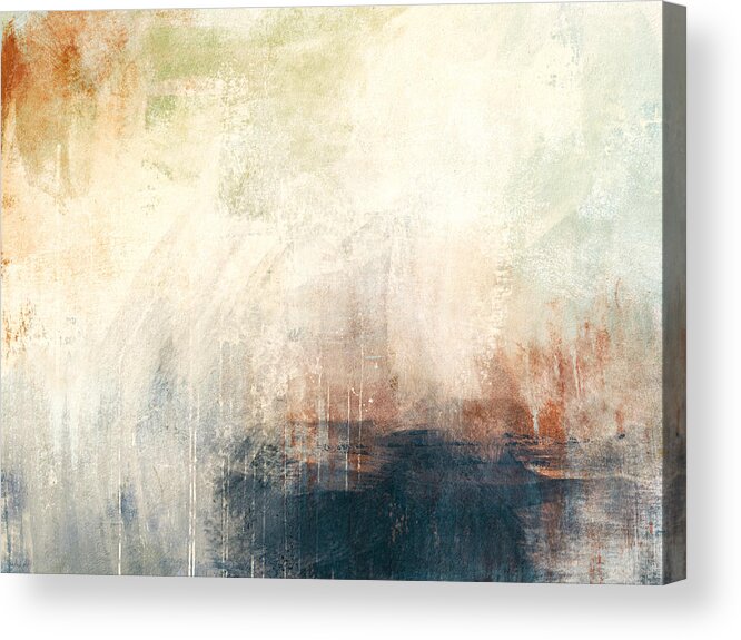 Abstract Acrylic Print featuring the mixed media Unearthed- Art by Linda Woods by Linda Woods