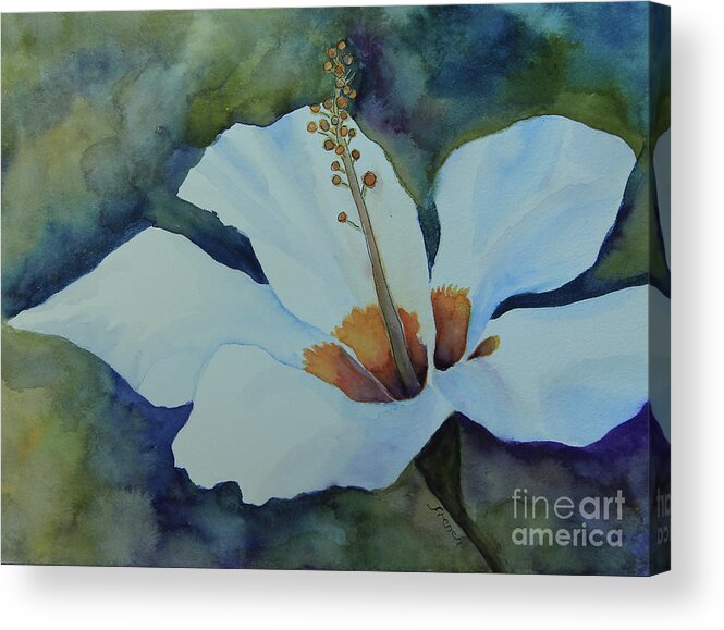 Lily Acrylic Print featuring the painting Watercolor Lily by Jeanette French
