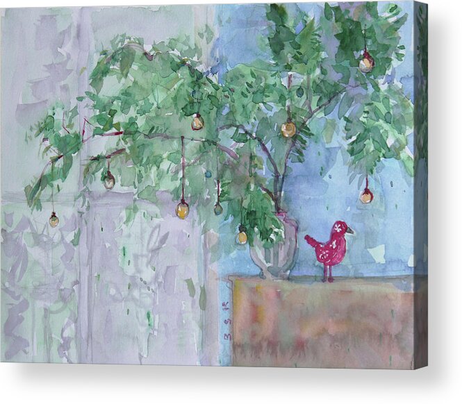 Watercolor Acrylic Print featuring the painting Wc221114 by Becky Kim