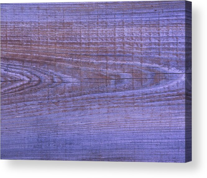 Abstract Acrylic Print featuring the digital art Weathered Board In Blue by David Desautel