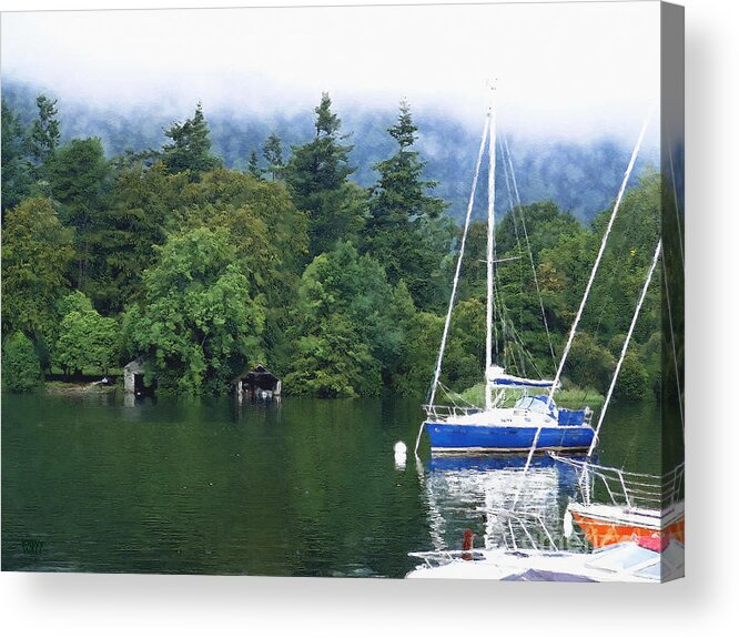 Lake Windermere Acrylic Print featuring the photograph Windermere Mooring by Brian Watt