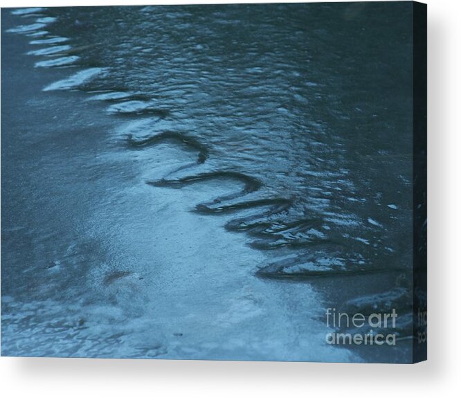  Acrylic Print featuring the photograph Winter Chatham Pond by Mary Kobet
