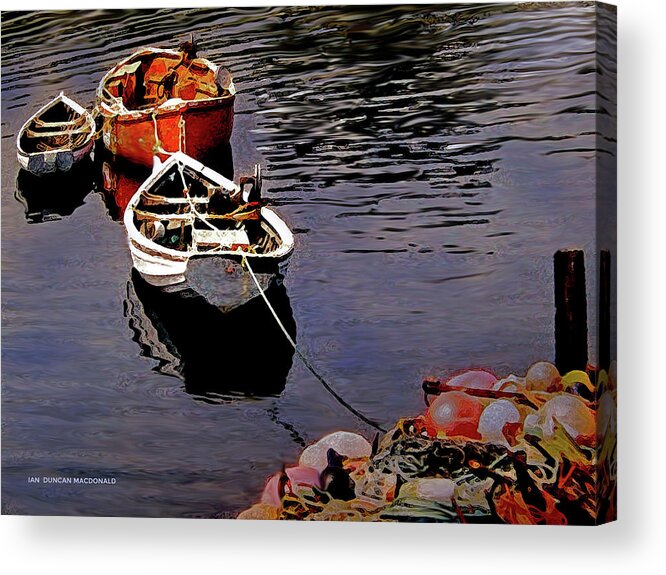 Boats Acrylic Print featuring the photograph Working Boats by Ian MacDonald