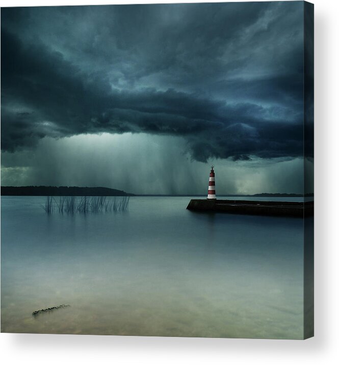 Storm Acrylic Print featuring the photograph * #1 by Mindaugas ??arys