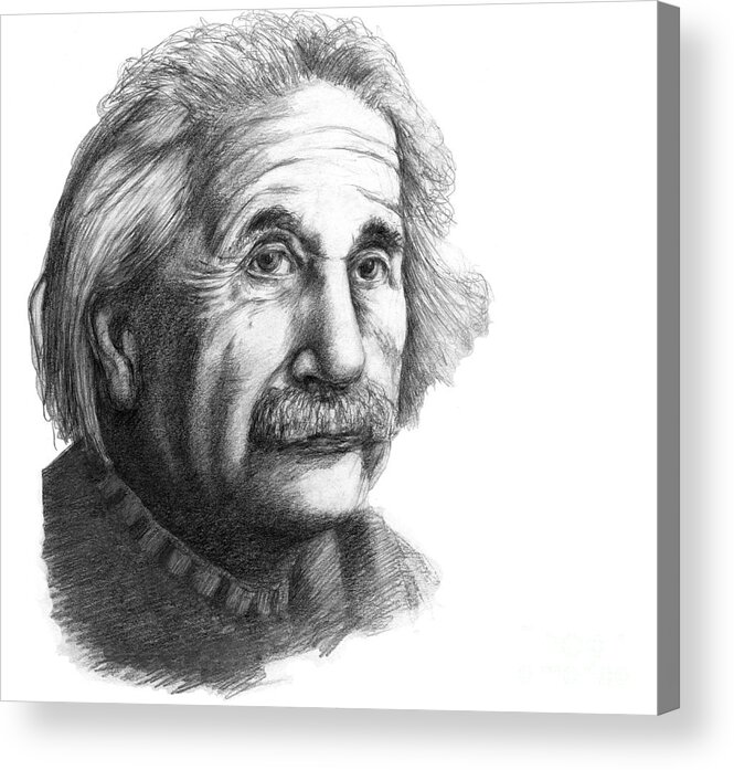 Science Acrylic Print featuring the photograph Albert Einstein, German-american #5 by Spencer Sutton