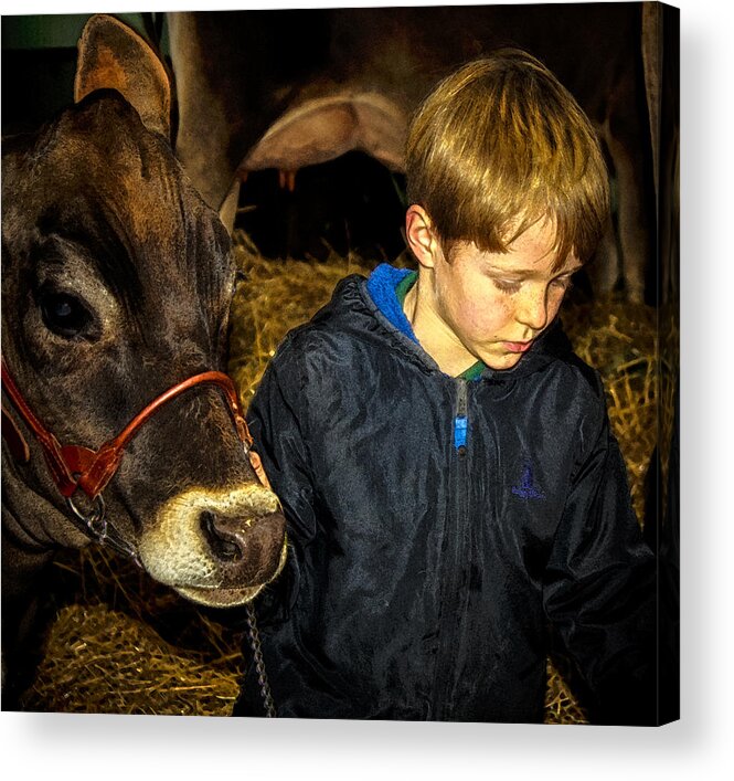 Lifestyle Acrylic Print featuring the photograph A Future Farmer in the Making by Toma Caul