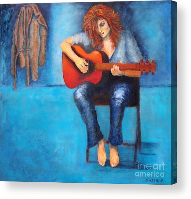 Music Acrylic Print featuring the painting Alhambra by Dagmar Helbig