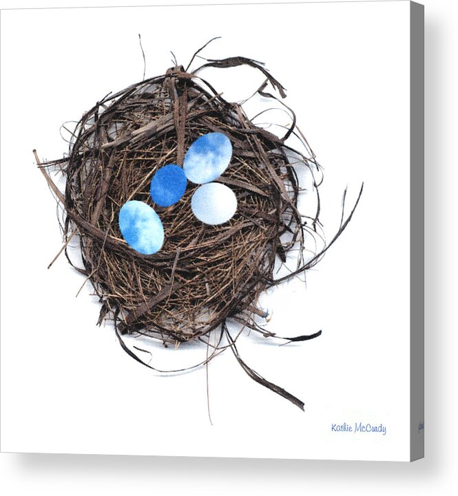 Nest Acrylic Print featuring the digital art Best Nest by Kathie McCurdy