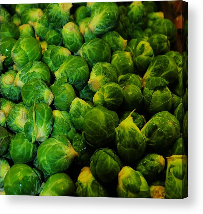 Vegetables Acrylic Print featuring the photograph Brussel Sprouts by Robert Habermehl