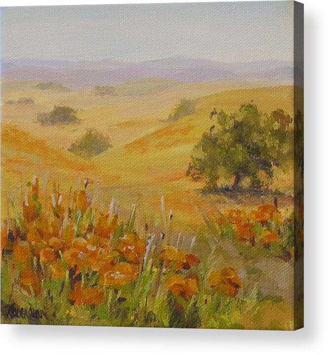 California Acrylic Print featuring the painting California Memory by Karen Ilari