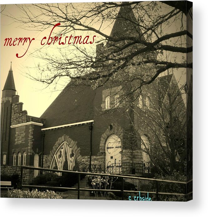 Christmas Acrylic Print featuring the photograph Christmas Chapel by Chris Berry