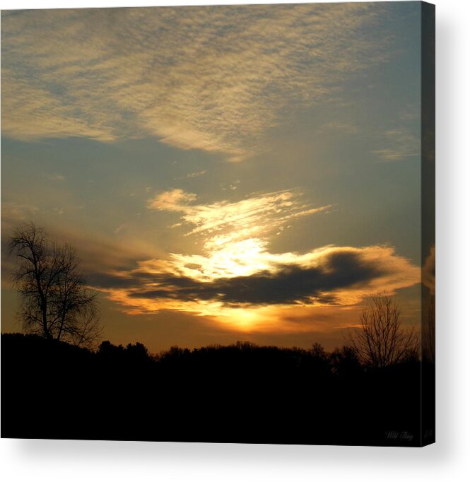 Sunrise Acrylic Print featuring the photograph Clouded Glory by Wild Thing