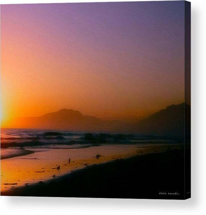 Color Wash Sunset Acrylic Print featuring the photograph Color Wash Sunset by Debra   Vatalaro