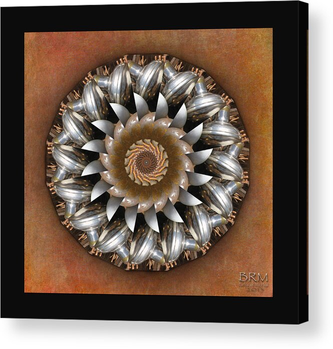 Kaleidoscope Acrylic Print featuring the photograph DoorKnobs in the Round by Barbara MacPhail