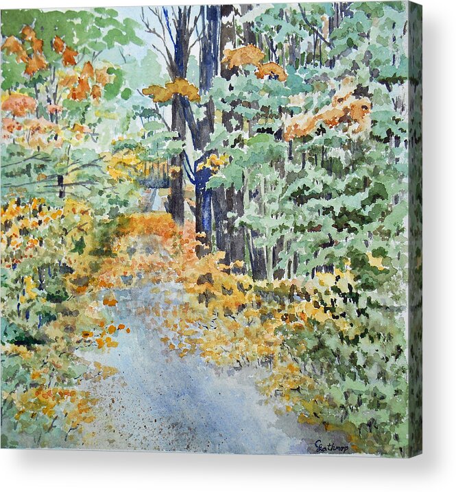 Fall Acrylic Print featuring the painting Fall by Christine Lathrop