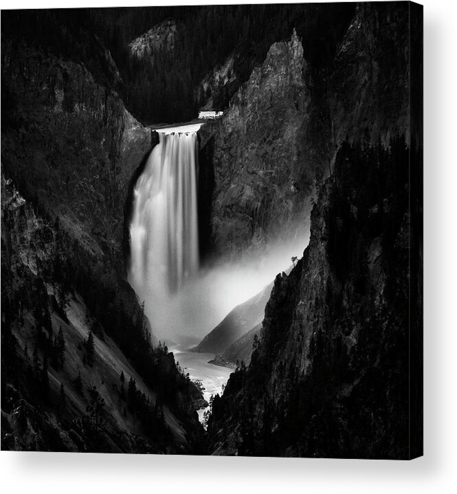 Yellowstone Acrylic Print featuring the photograph Falling Rivers by Yvette Depaepe