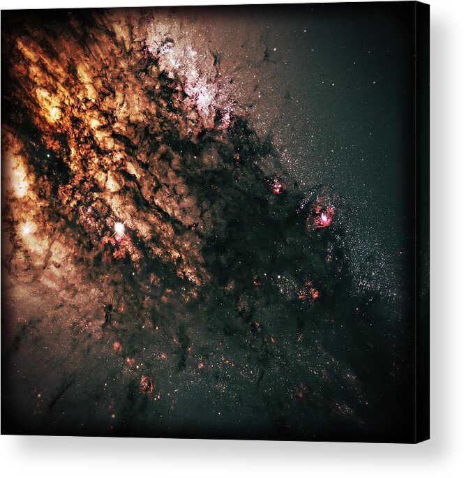 Universe Acrylic Print featuring the photograph Galaxy Centaurus A by Jennifer Rondinelli Reilly - Fine Art Photography