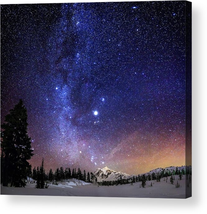 Milky Way Acrylic Print featuring the photograph Jupiter Rising by Alexis Birkill