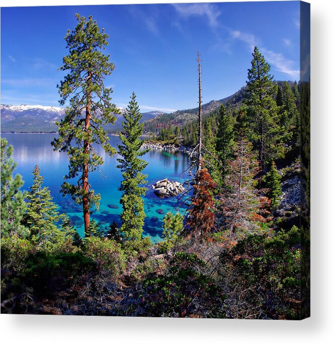 California Acrylic Print featuring the photograph Lake Tahoe Eastern Shore by Scott McGuire