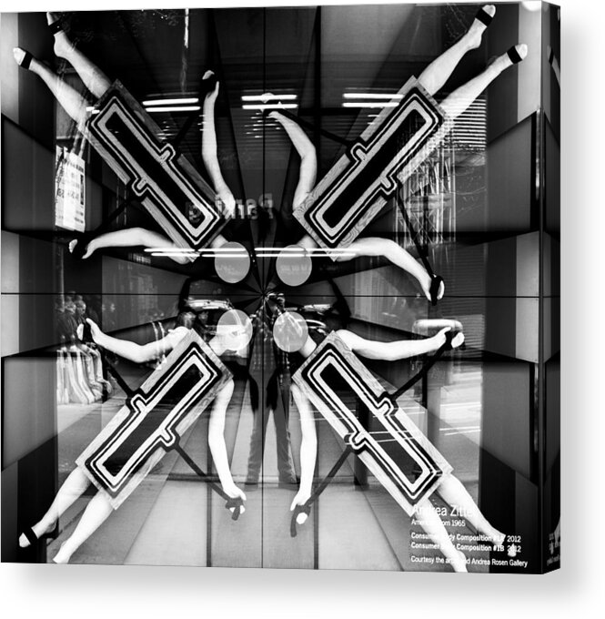 Black And White Acrylic Print featuring the photograph Quadruplets by Angus HOOPER III