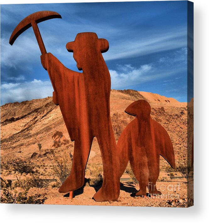 Miners Acrylic Print featuring the photograph Rhyolite Miners by Adam Jewell