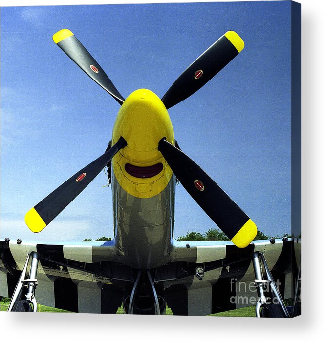 P-51d Acrylic Print featuring the photograph Six Shooter Nose by Jon Munson II