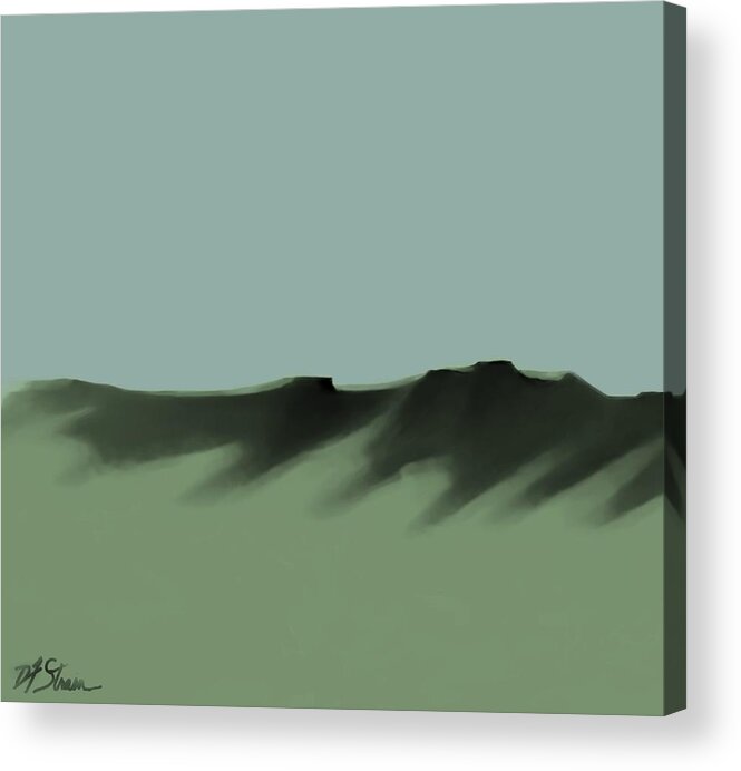 Fineartamerica.com Acrylic Print featuring the painting The Cliffs  Number 10 by Diane Strain