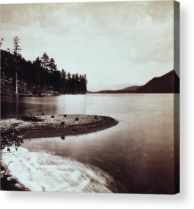 donner Lake Acrylic Print featuring the photograph Donner Lake - California - c 1865 #1 by International Images