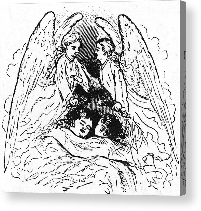 19th Century Acrylic Print featuring the photograph Angels #2 by Granger