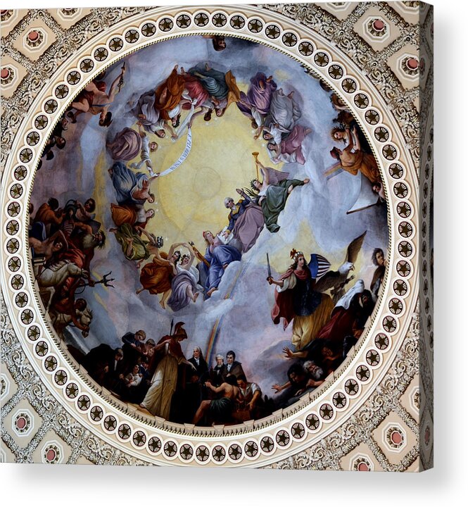 Us Capitol Acrylic Print featuring the photograph Apothesis of Washington by Pravine Chester