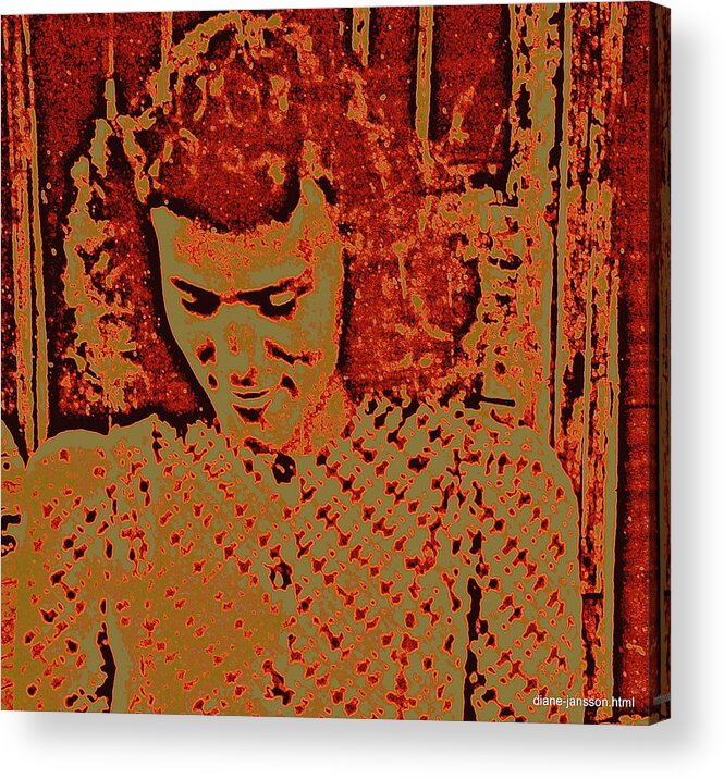 Old Photo Acrylic Print featuring the photograph Copper Glow by Diane montana Jansson
