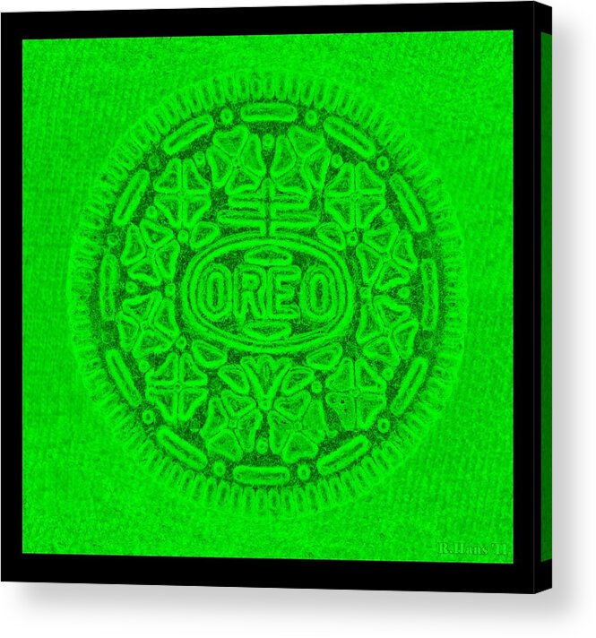 Oreo Acrylic Print featuring the photograph OREO in GREEN by Rob Hans