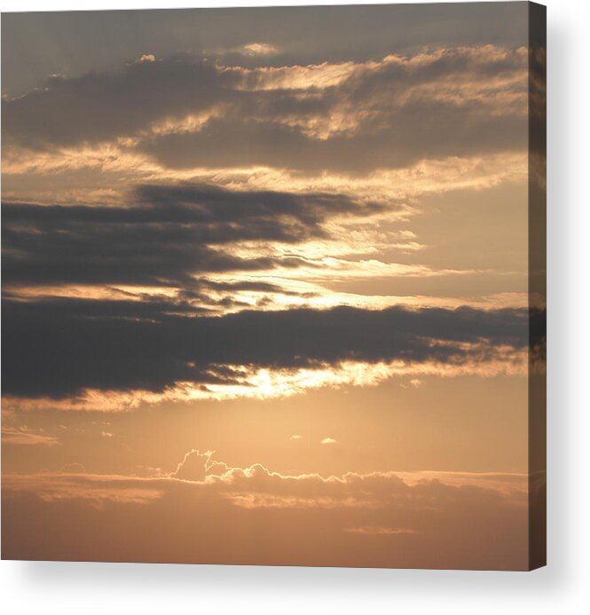 Sunrise Acrylic Print featuring the photograph Sunrise Beauty Beyond The Clouds by Kim Galluzzo