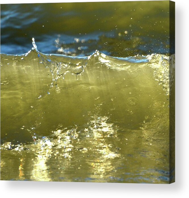 Waves Acrylic Print featuring the photograph Sunlight In The Water #1 by Lyle Crump