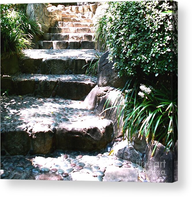 Stairs Acrylic Print featuring the photograph A Way Out by Dean Triolo