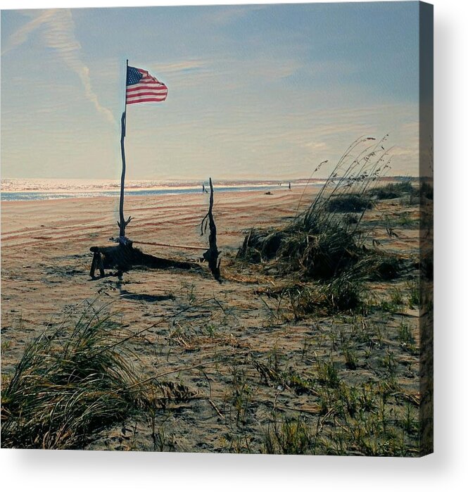 America Acrylic Print featuring the photograph C to Shining C by Sherry Kuhlkin