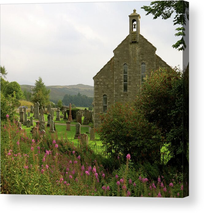 Churchyard Acrylic Print featuring the photograph Church in Isle of Skye by Azthet Photography