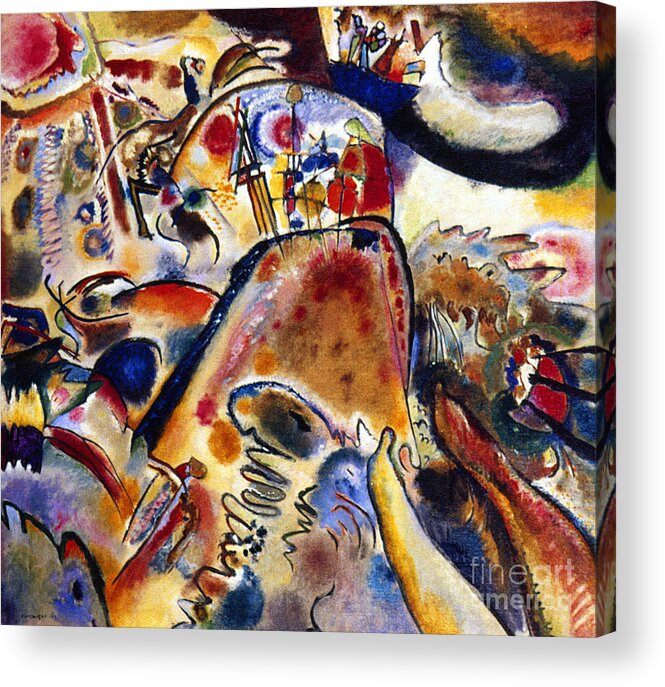 1913 Acrylic Print featuring the painting Kandinsky Small Pleasures by Granger