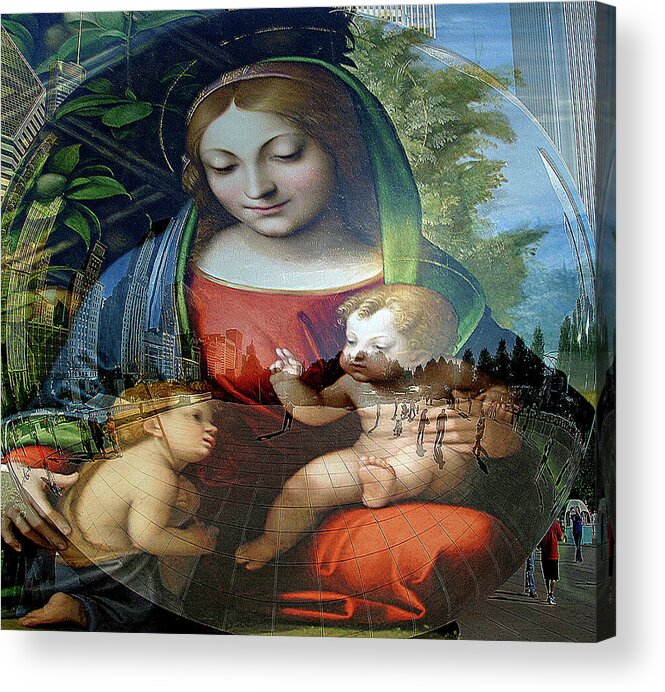 Mary Acrylic Print featuring the photograph Jesus Mary and John by Terence McSorley