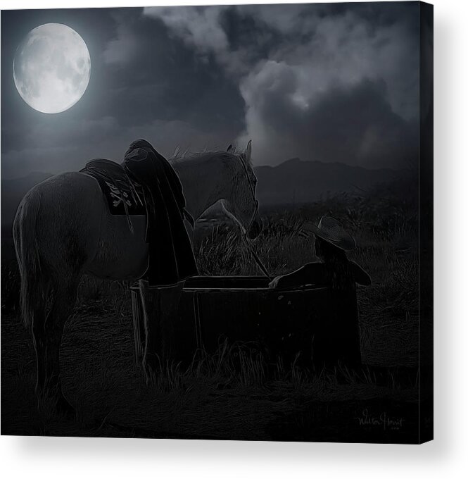 Moonlight Acrylic Print featuring the photograph Moonlight Dreams_ 4 of 4 by Walter Herrit