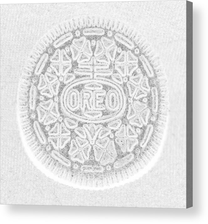 Oreo Acrylic Print featuring the photograph O R E O in WHITE by Rob Hans