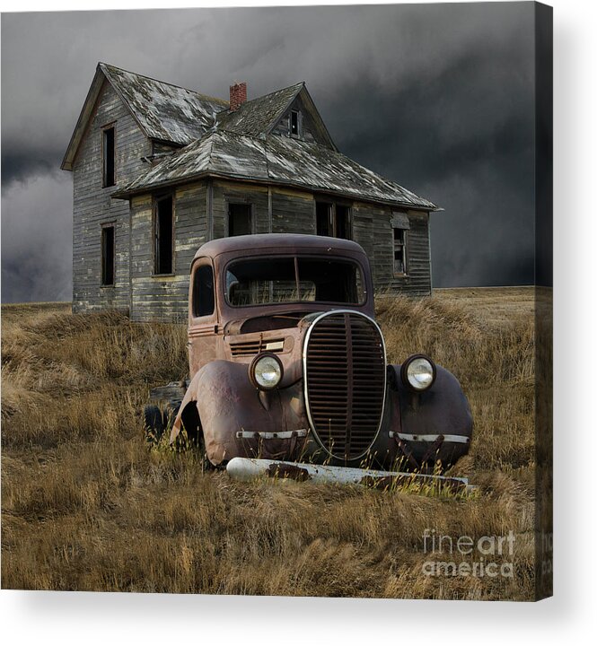 Old Truck Acrylic Print featuring the photograph Partners In Time by Bob Christopher