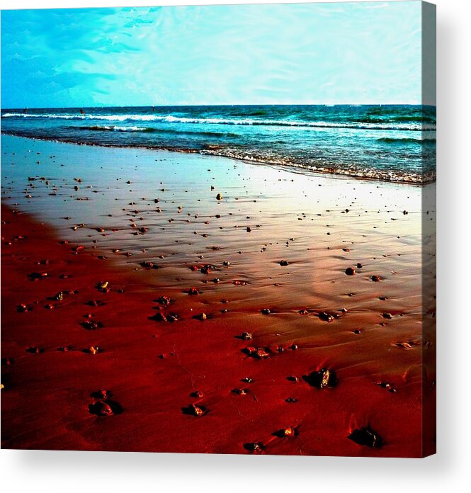 Beach Acrylic Print featuring the photograph Picasso Beach by Jo Ann